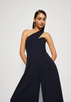 Wal G Eli One Shoulder - Jumpsuit - Navy Blue -Wal G 00af5c94f10c410abac3525cd9331575 scaled