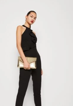 Wal G Poppy Frill Neck - Jumpsuit - Black -Wal G 011e649c5711431f9dbc958b30fe1ffc scaled