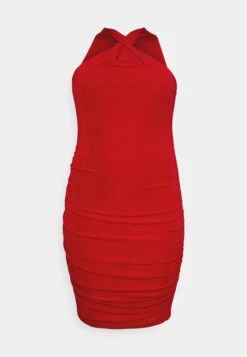 Missy Knot Midi Plus Size - Jurk - Red -Wal G 0259581cf63347589cf45013470ce56e scaled