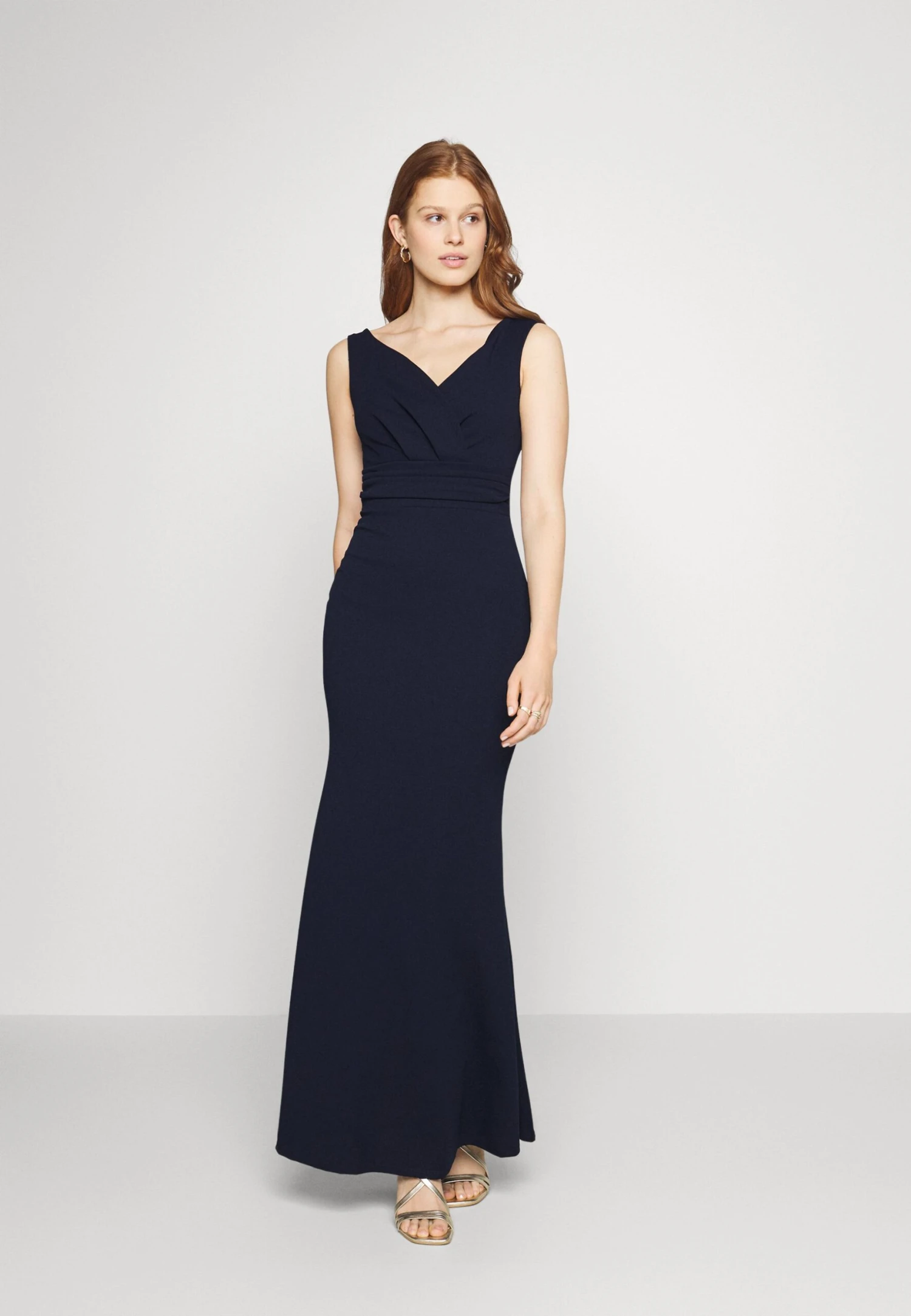 Wal G Andrew Off Shoulder Maxi Dress - Galajurk - Navy Blue 1 Wal G Andrew Off Shoulder Maxi Dress - Galajurk - Navy Blue