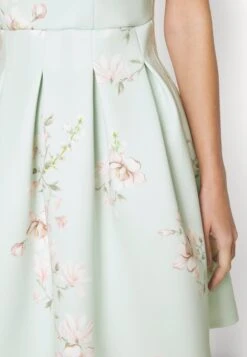 Wedding V Neck Print Skater - Cocktailjurk - Hellgrün -Wal G 04ac3103abfe49be865440ecdaefc7c5 scaled