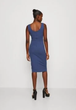 Wal G Jumina Buckle Midi - Jerseyjurk - Denim Blue -Wal G 0b93a09356e54e699851d69ddc936db1 scaled