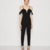 Wal G Simah Frill - Jumpsuit - Black/Sky Blue