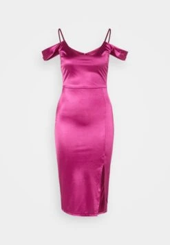 Wal G Colly Off Shoulder Dress - Cocktailjurk - Magenta -Wal G 0bf4b1d855104091a56e09a51bb88eef scaled