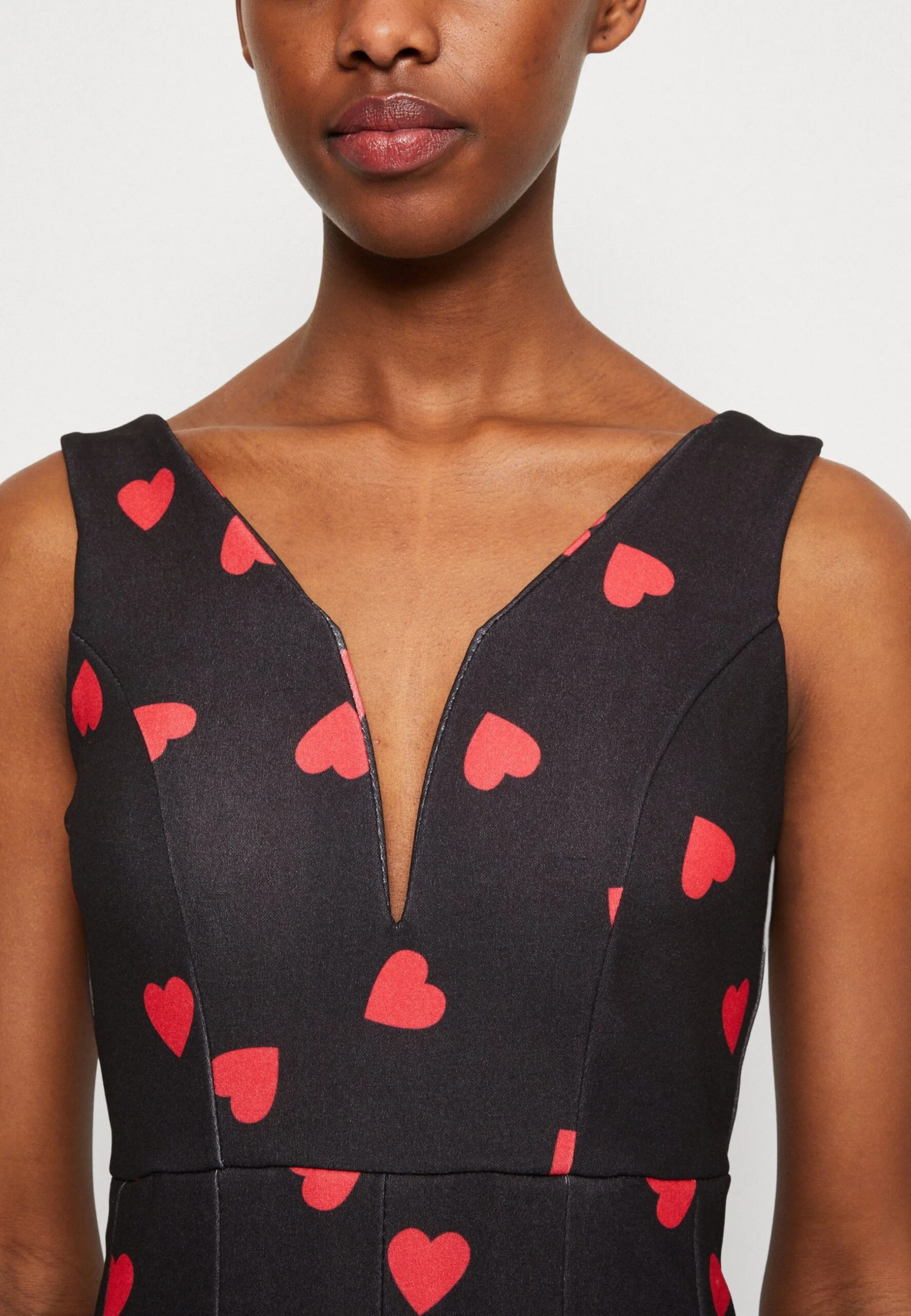 Wal G Valentines Elle Heart Skater - Jerseyjurk - Black/Red 6 Wal G Valentines Elle Heart Skater - Jerseyjurk - Black/Red - Afbeelding 6