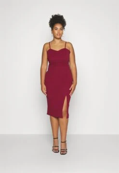 Ray Bow Midi - Etui-Jurk - Wine