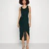 Wal G Shami Bodycon Midi - Jerseyjurk - Forest Green