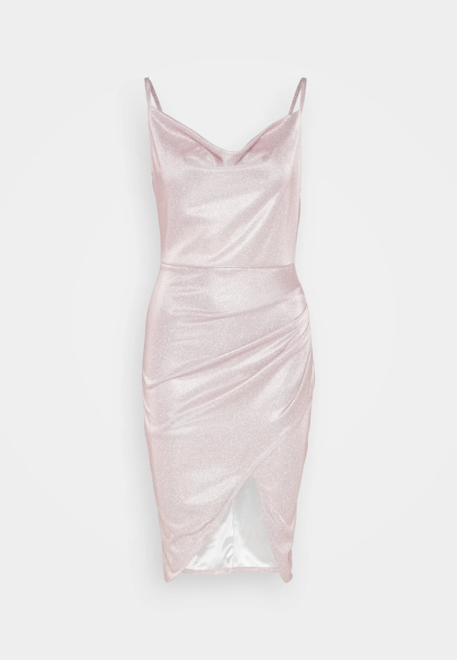 Wal G Party Hallis Shimmer Midi - Cocktailjurk - Pink 5 Wal G Party Hallis Shimmer Midi - Cocktailjurk - Pink - Afbeelding 5