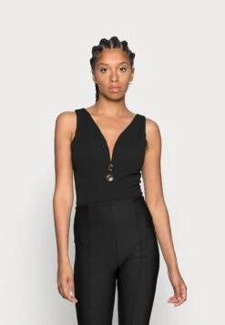 Wal G Tortoise Button Body - Top - Black