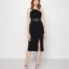 Wal G Lexi Lee One Shoulder Midi - Cocktailjurk - Black