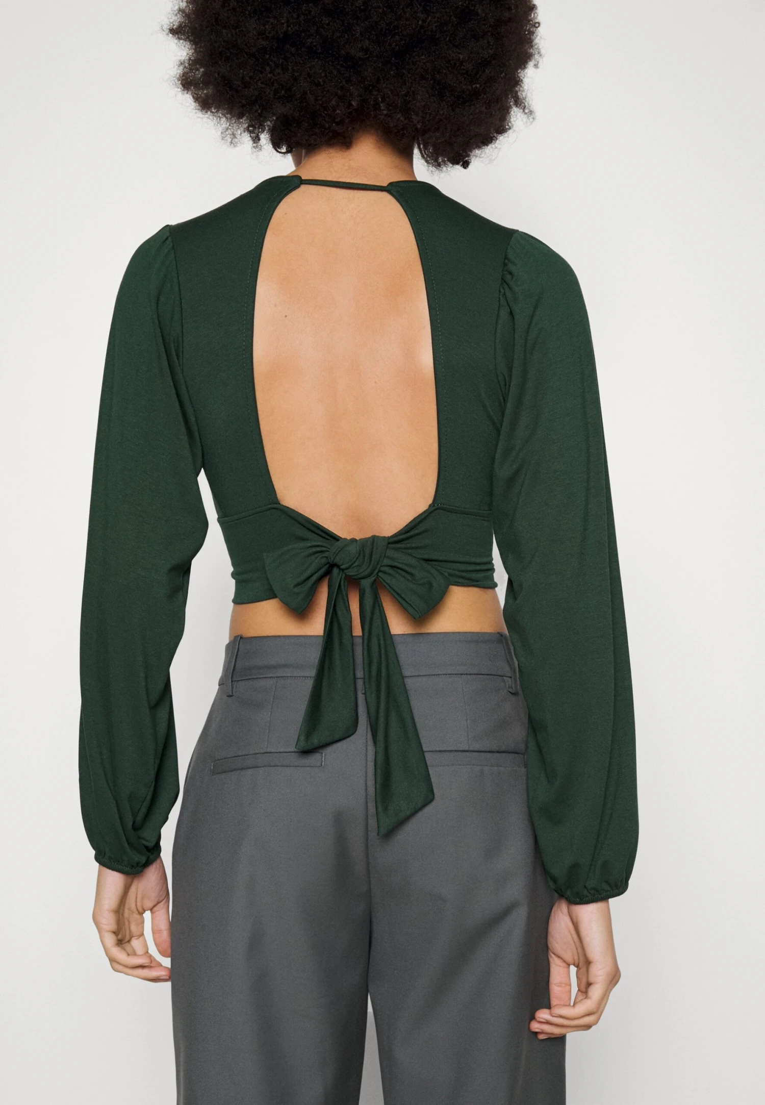 Wal G Crissy Backless - Longsleeve - Forest Green 5 Wal G Crissy Backless - Longsleeve - Forest Green - Afbeelding 5