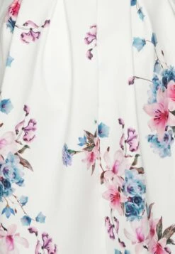 Eloise V Neck Skater Dress - Jerseyjurk - White -Wal G 224c60df827b4b85957ffba8db2bda50 scaled