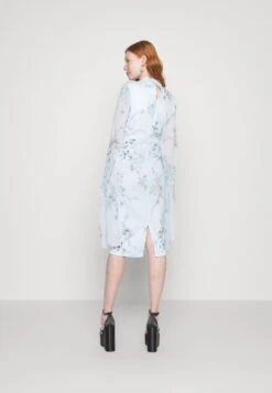 Wal G Wedding Cape Midi Dress - Jerseyjurk - Dark Blue/Multi -Wal G 227612ec0d71429a88f7fe793d64494a scaled