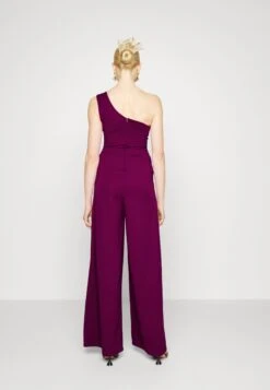 Fleur One Shoulder- Jumpsuit - Plum -Wal G 232586a4758c4f9baa3a66ffda38ed86 scaled