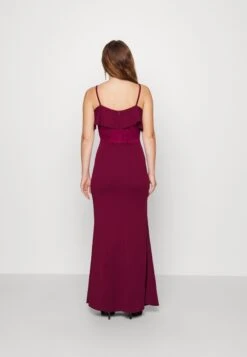 Mita Ruffle Maxi - Galajurk - Wine -Wal G 249b8662edd8451882bb3f27cb7e6c35 scaled