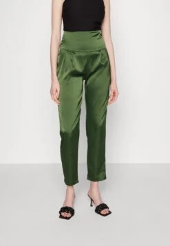 Wal G Peppa High Waisted Trouser - Broek - Dark Khaki