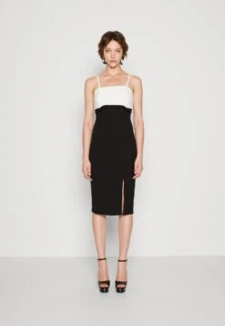 Wal G Janya Contrast Midi - Jerseyjurk - Black/White
