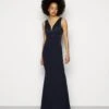 Wal G Taylor V Neck Dress - Galajurk - Navy Blue
