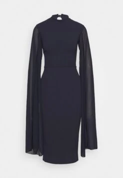Wal G Cape Sleeve Dress - Cocktailjurk - Navy Blue -Wal G 2b2b10faa2004a7a84eb92086ead112a scaled