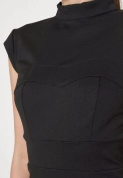 Bambinaroll Neck Midi Dress - Jerseyjurk - Black -Wal G 315bdfdd08c44855b8a5cbe3f3e65d26 scaled