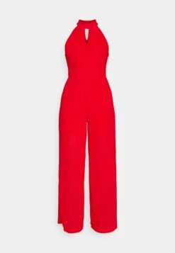 Wal G Fiona Cut Out Neck- Jumpsuit - Red -Wal G 32510f09f033443d8a199265c6b337b2 scaled