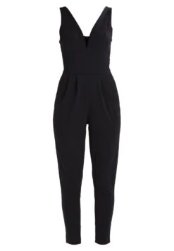 Wal G V Neck - Jumpsuit - Black -Wal G 350d4441b1094064826a0e24434a09e3