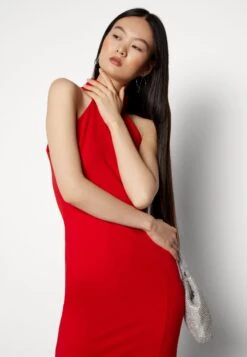 Wal G Halter Neck Maxi Dress - Galajurk - Red -Wal G 3b9c6e523246487e9ee5e449083fd5de scaled
