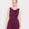 Wal G Jaqueline Skater Dress - Cocktailjurk - Plum