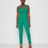 Wal G Toby V Neck - Jumpsuit - Leaf Green