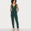 Wal G V Neck - Jumpsuit - Forest Green