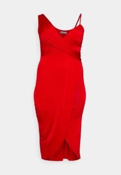 Winny Asymmetric Midi - Jerseyjurk - Red -Wal G 432b57489e4a4a368fd1e86fbd46b804 scaled