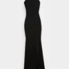 Halter Neck Maxi Dress - Galajurk - Black