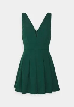 Siri Plunge - Jumpsuit - Forest Green