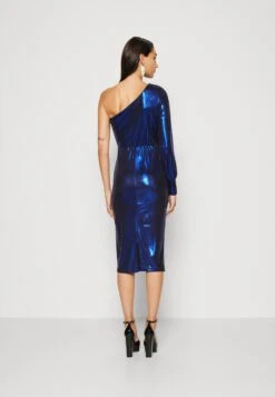 Wal G Hali One Sleeve Midi - Cocktailjurk - Electric Blue -Wal G 4844d2c062374a778808f175135371a2 scaled