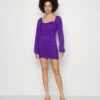 Wal G Bianca Rouched Mini - Cocktailjurk - Purple