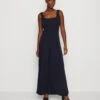 Wal G Rian Wide Leg Pleat - Jumpsuit - Navy Blue