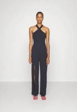 Alfo Cross Neck Jumpsuit - Jumpsuit - Navy Blue