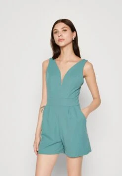 Wal G Cleo V Neck Playlist - Jumpsuit - Sage Green