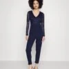 Wal G Blake Long Sleeve - Jumpsuit - Navy Blue