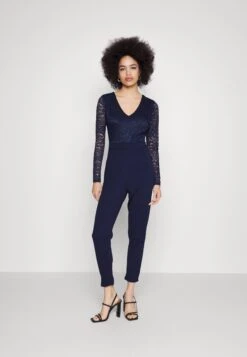 Wal G Blake Long Sleeve - Jumpsuit - Navy Blue