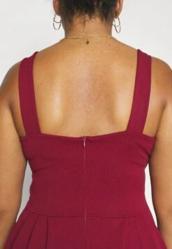 Kandy V Neck Midi - Jurk - Wine -Wal G 585295c830e247719fd63487dd182dbe scaled