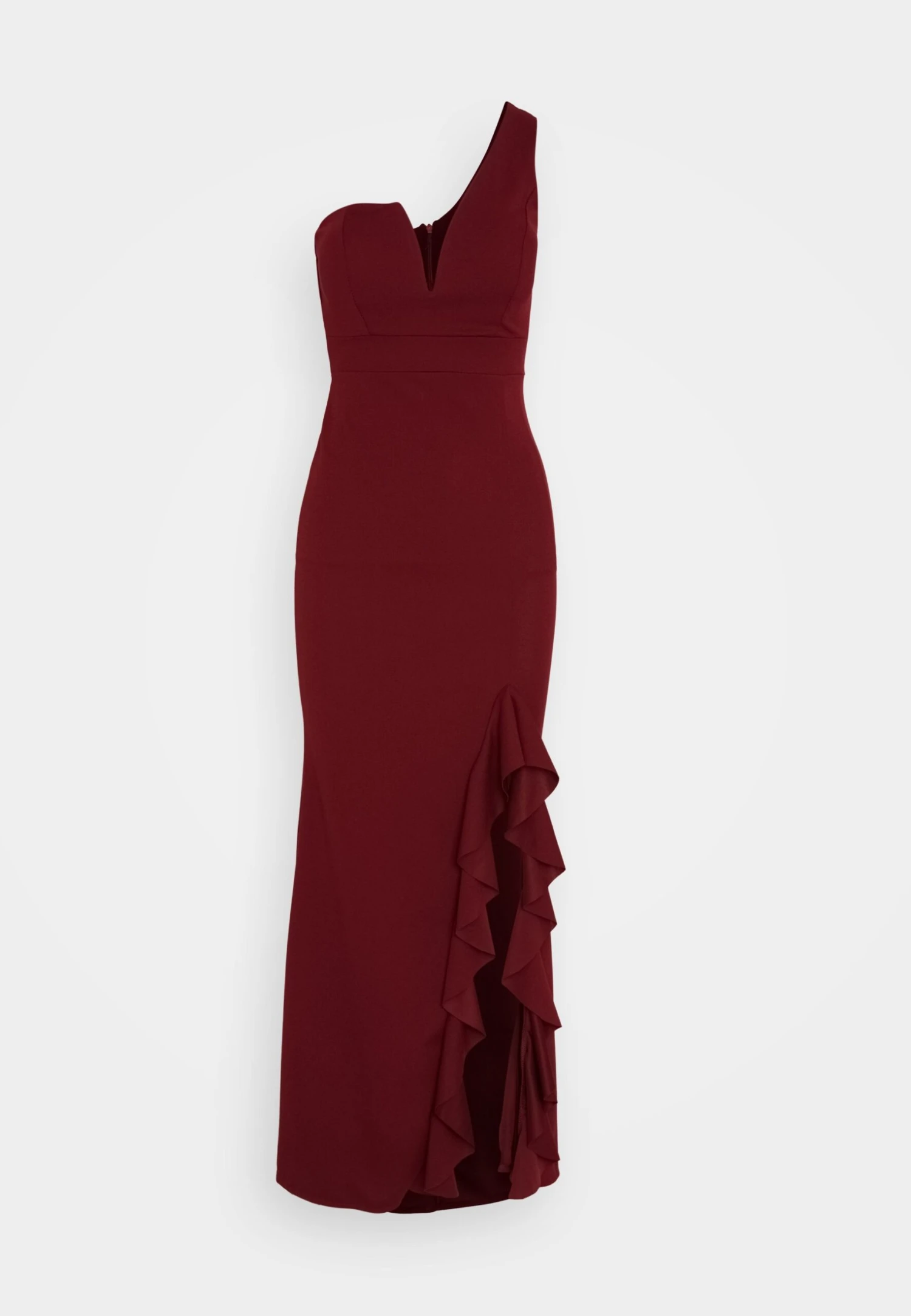 Wal G Soya One Shoulder Maxi Dress - Jerseyjurk - Berry Wine 5 Wal G Soya One Shoulder Maxi Dress - Jerseyjurk - Berry Wine - Afbeelding 5