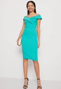 Wal G Zara Midi Dress - Cocktailjurk - Tiffany Blue -Wal G 6babd109ab184bdf885e7804380f5cfa scaled