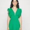 Frill Sleeves Dress - Jurk - Leaf Green