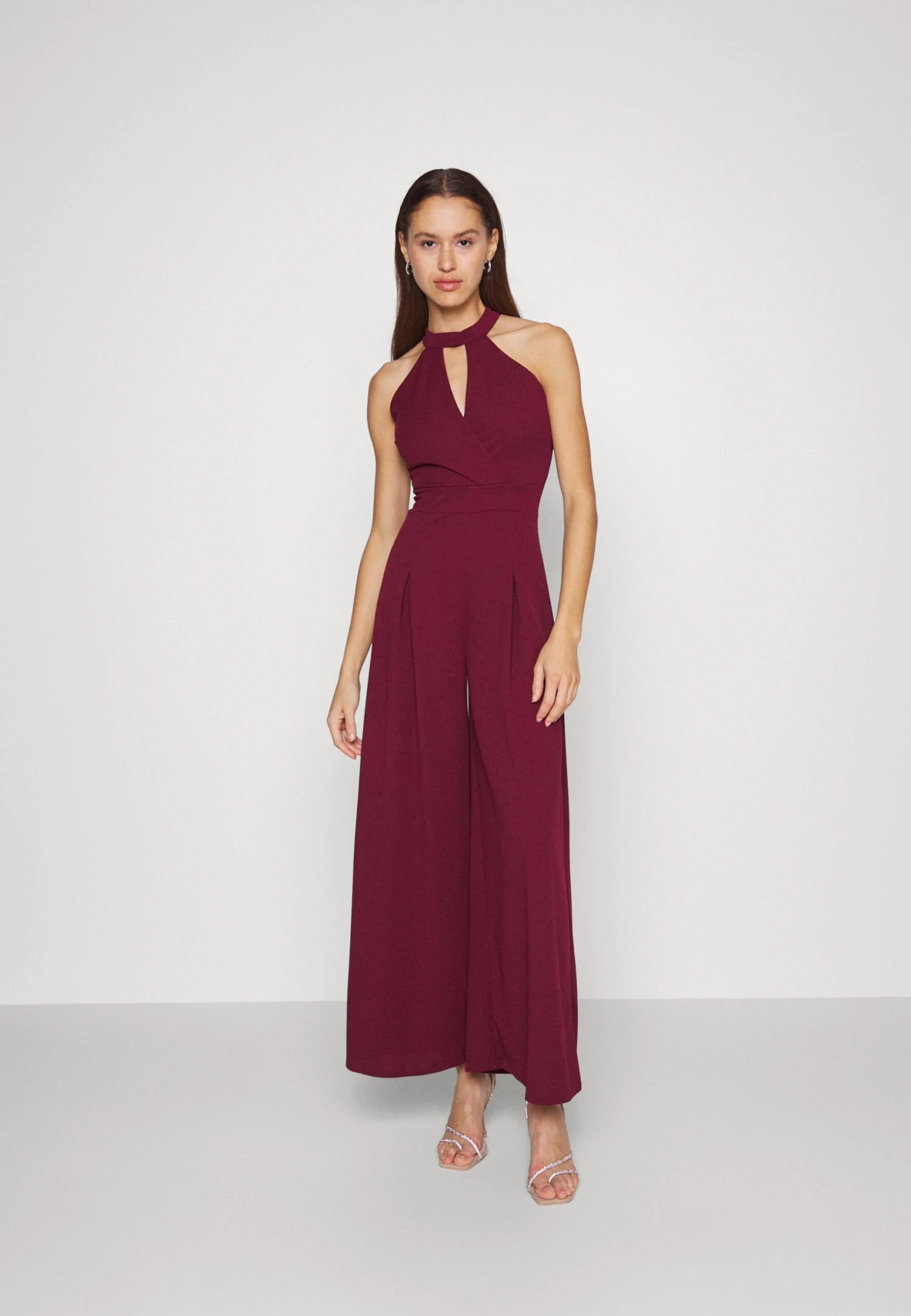 Wal G Arry Wide Leg- Jumpsuit - Wine 1 Wal G Arry Wide Leg- Jumpsuit - Wine