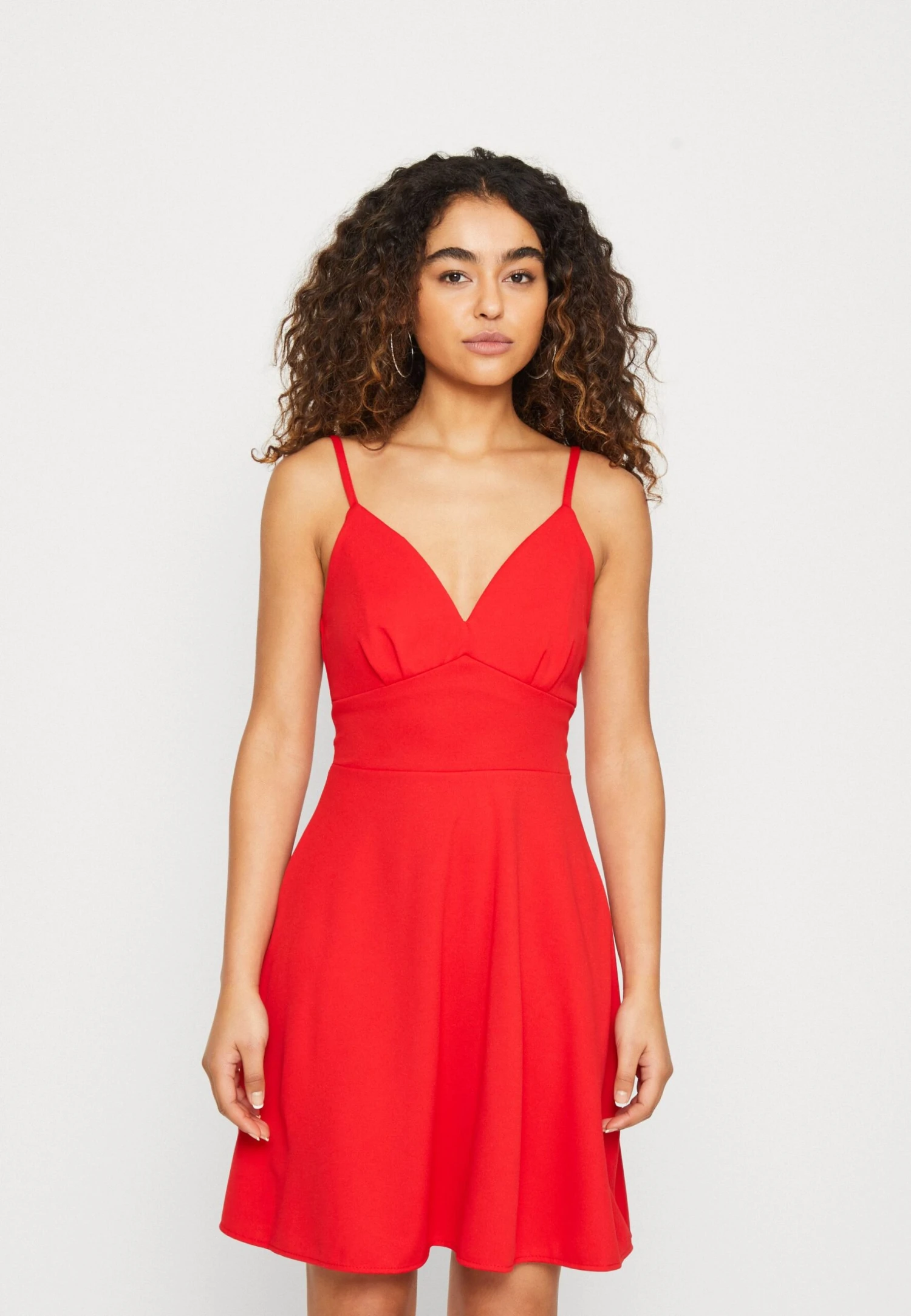 Wal G Jina Skater Dress - Jerseyjurk - Red 1 Wal G Jina Skater Dress - Jerseyjurk - Red