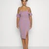 Andy Ruffle Midi - Jerseyjurk - Mauve Pink