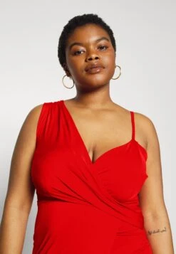 Winny Asymmetric Midi - Jerseyjurk - Red -Wal G 7762644ea45842b09ddef722761bdb2c scaled