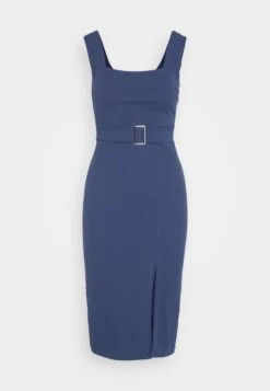 Wal G Jumina Buckle Midi - Jerseyjurk - Denim Blue -Wal G 779e88ce9e1443c88ccbf4e6389ffdf5 scaled