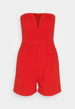 Wal G Christa V Neck Playsuit - Jumpsuit - Red 10 Wal G Christa V Neck Playsuit - Jumpsuit - Red -Wal G 77facf82b486485f87eca45bee580a10 scaled